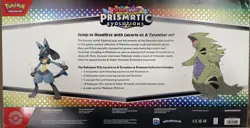 Pokemon TCG Prismatic Evolutions Lucario Ex + Tyranitar Ex Premium Collection - Image 2
