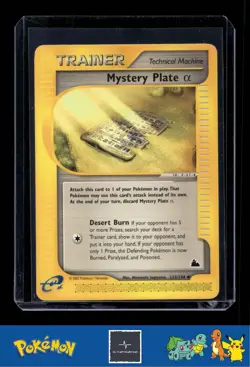 2003 Pokemon e-Series Skyridge 133/144 Mystery Plate Alpha - Image 1