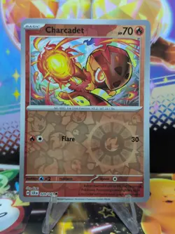 Pokemon TCG Stellar Crown Charcadet 029/142 Reverse Holo NM/M - Image 1