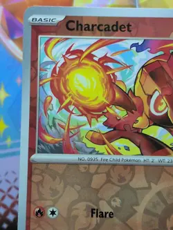 Pokemon TCG Stellar Crown Charcadet 029/142 Reverse Holo NM/M - Image 2