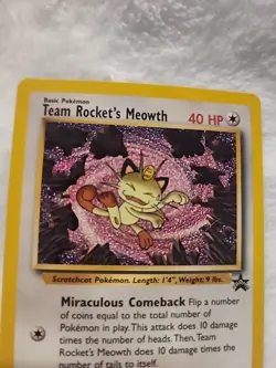 Team Rocket's Meowth - Black Star - 2000 - Pokemon - Promo - Image 3