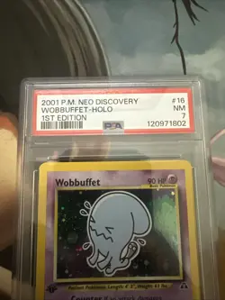 2001 Neo Discovery Pokemon Wobbuffet 1st Edition 16/75 - Image 2