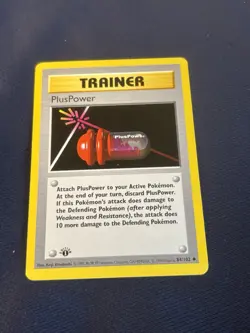 1999 Pokemon Plus Power - 84/102 1st Edition Shadowless Base Set - lp- - Image 1