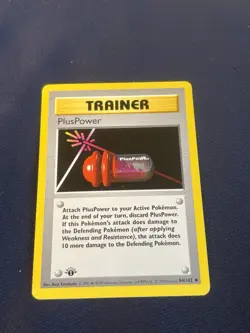 1999 Pokemon Plus Power - 84/102 1st Edition Shadowless Base Set - lp- - Image 5