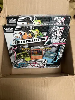 Pokemon TCG - Black Bolt and White Flare 10.5 Unova Poster Collection Set X 2 - Image 1