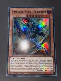 CARTE YU-GI-OH! DRAGON DU DOUBLE DISRUPTEUR BODE-FR002 EXCELLENT ETAT FR - Image 1