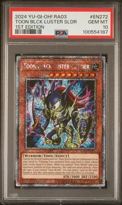 2024 YU-GI-OH! RA03-QUARTER CENTURY BONANZA TOON BLACK LUSTER SOLDIER PSA 10 - Image 1