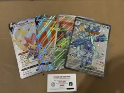 4 Pokemon Pokemon Jumbo V EX Promo Card TCG Quaquaval Victini Cramorant Shiny - Image 1