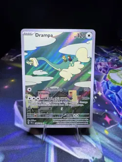 Pokemon Temporal Forces Drampa 184/162 Illustration Rare Holo Card NM - Image 1