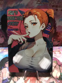 Yua Story Waifu Card Goddess Story CCG Anime Waifu Double Sided - Image 1