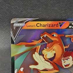 Pokemon TCG Lance's Charizard v SWSH133 Celebrations Black Star Promo Holo Card - Image 2