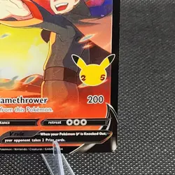 Pokemon TCG Lance's Charizard v SWSH133 Celebrations Black Star Promo Holo Card - Image 4