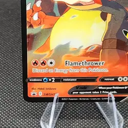 Pokemon TCG Lance's Charizard v SWSH133 Celebrations Black Star Promo Holo Card - Image 5