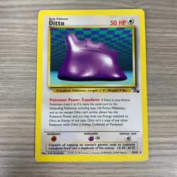 12 POKEMON FOSSIL RARE CARDS TCG DITTO RAICHU HYPNO HAUNTER MUK ARTICUNO - Image 5