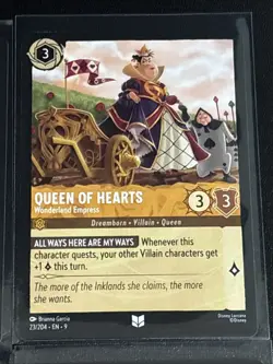 Disney Lorcana Alice in Wonderland 8 Card Lot Alice/King & Queen of Hearts - Image 5