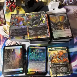 Bulk Lot 450+ Cards Spider-man MTG Non Foil + Foil Extended Art R UN C T Land - Image 3