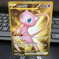 Pokemon Mew EX TCG Hyper Rare Holo Card 205/165 Scarlet & Violet 151 - Image 1