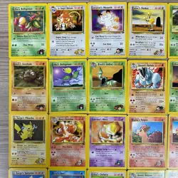 34 POKEMON GYM HEROES CARDS TCG COMMONS/UNCOMMONS JIGGLYPUFF HORSEA GEODUDE ABRA - Image 3