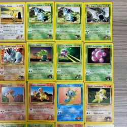 34 POKEMON GYM HEROES CARDS TCG COMMONS/UNCOMMONS JIGGLYPUFF HORSEA GEODUDE ABRA - Image 4