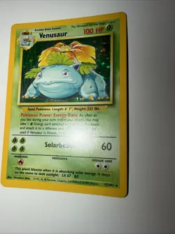 Pokemon TCG Venusaur Base Set Holo Unlimited Rare Card 15/102 1999 - Image 2
