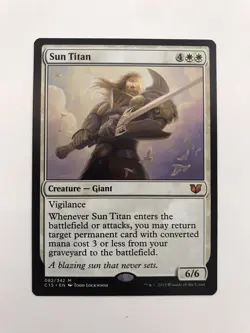 Sun Titan MTG Magic the Gathering Card NM Near Mint C15 - Image 1