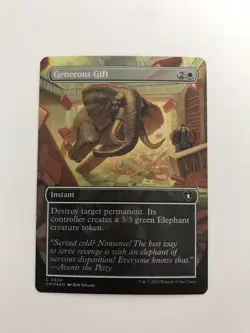 Generous Gift Foil Extended Borderless MTG Magic the Gathering Card NM Mint CMM - Image 1
