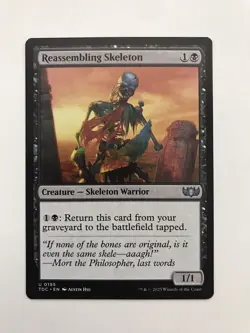 Reassembling Skeleton MTG Magic the Gathering Card NM Near Mint TDC - Image 1