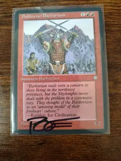 Balduvian Barbarians Ice Age Regular AUTOGRAPHED MARK POOLE - Image 1