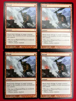 MTG 4X Skred X4 Coldsnap (Snow) Magic - SP/NM - Image 1