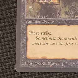 MTG Stone-Throwing "Devils" Magic the Gathering TCG Arabian Nights Dark LP - Image 4