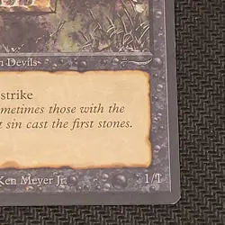 MTG Stone-Throwing "Devils" Magic the Gathering TCG Arabian Nights Dark LP - Image 5