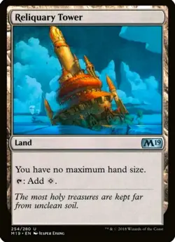 X 1 RELIQUARY TOWER NM-M M19 254 MTG Magic the Gathering - Image 1