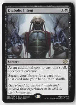 MTG - Diabolic Intent R The Brothers' War 89 LP-NM - Image 1