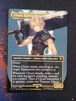 Cloud, Ex-SOLDIER (Borderless) Regular (non-foil) Final Fantasy #202 NM - Image 1