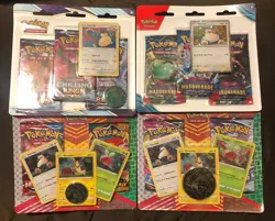 Pokemon Snorlax Blister Pack Lot (10 Sealed Packs Total) - Image 1