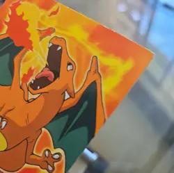 Pokemon Topps #06 Charizard E6 of 12 Non-Holo Vintage 1999 Blue Logo - Image 2