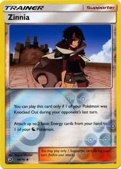 Pokemon - Zinnia - 64/70 - Reverse Holo - Dragon Majesty - NM/M - Image 1