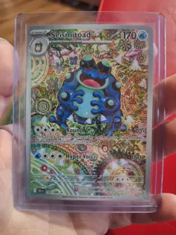 Seismitoad IR Pokemon Black Bolt 105/086 English Illustration Rare NM Near Mint - Image 1