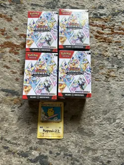 Pokemon TCG: Prismatic Evolutions - Booster Bundle Lot of 4 Sealed IN HAND READY - Image 1