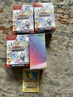 Pokemon TCG: Prismatic Evolutions - Booster Bundle Lot of 4 Sealed IN HAND READY - Image 3