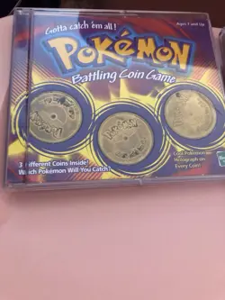 Pokemon Battling Coin Game Lot of 3 Sets Hasbro 1999 Original Cases - Vintage - Image 2