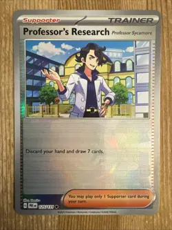Professor’s Research 125/131 Pokebal Holo Pokemon Prismatic Evolutions NM - Image 1