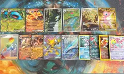Pokemon TCG Full Art EX Ultra Rare and mixed Holo Lot Of 16 - Image 1
