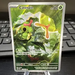 Pokemon TCG: Scarlet & Violet 151 • Caterpie 172/165 Illustration Rare • NM - Image 1