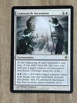 MTG Magic Gathering Card Luminarch Ascension 25/249 Zendikar Lightly Played LP - Image 1