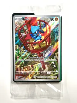 Riolu MEP 010 Pokemon Mega Evolution Black Star Promo Card Sealed w/dividers - Image 2