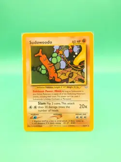 Pokemon Card - Sudowoodo 26/64 Non Holo Rare Neo Revelation WOTC - LP - Image 1
