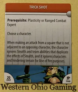 Heroclix Trick Shot #F008 Feat Card USED DC Legacy - Image 1