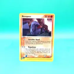 Pokemon TCG Nosepass EX Ruby & Sapphire Card 18/109 Regular Rare NM - Image 1