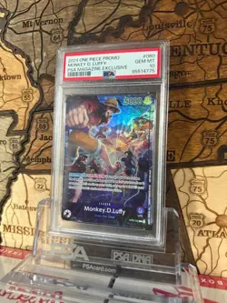 Monkey.D.Luffy (PSA Magazine) OP05-060 One Piece Promotion Cards Foil PSA 10 - Image 2